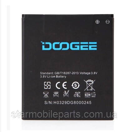 Акумулятор (АКБ, батарея) для Doogee DG800 (Li-ion 3.8 V 2000mAh)