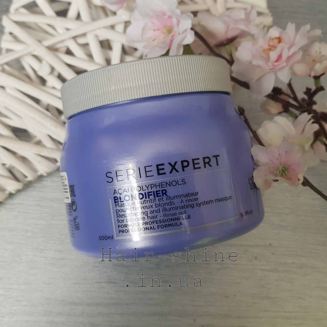 Відновлююча маска для освітленого волосся LOreal Professionnel Blondifier Serie Expert Masque 500 мл