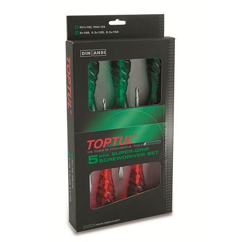 Набір викруток ударних SUPER GRIP Toptul GAAE0506 (5 предметів)