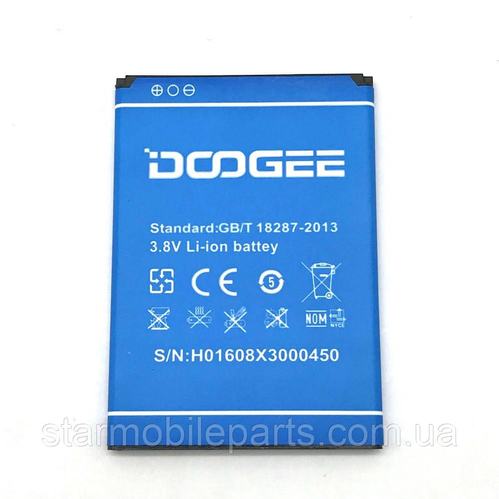 Оригінальний акумулятор (АКБ, батарея) для Doogee X3, (Li-ion 3.7 V 1800mAh)