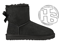 Женские угги UGG Mini Bailey Bow II Boot Black 1005062