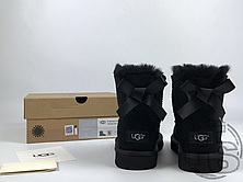 Жіночі уггі UGG Mini Bailey Bow II Boot Black 1005062, фото 3