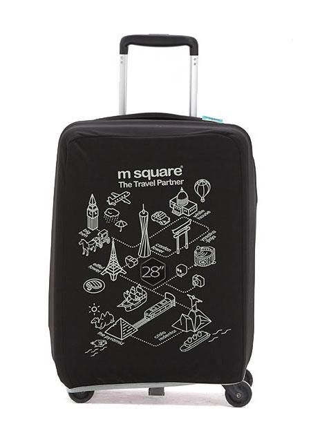 Чохол на валізу M Square (L) чорний