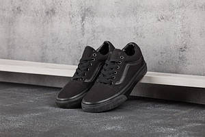 Кеди Vans Old Skool Triple Black (Вансы Олд Скул чорні весна/літо/осінь чоловічі і жіночі розміри) 36