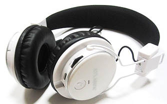 Навушники Bluetooth Atlanfa 7611 Білі бездротові блютуз MP3 FM мікрофон