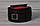 Жіноча, стильна, кругла сумка від виробника, чорна з червоним ( код: IBG086BR ), фото 9