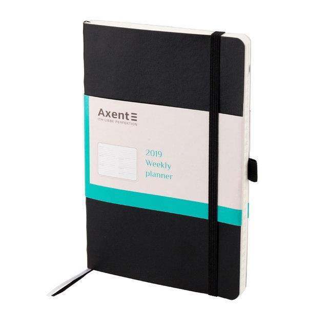 Тижневик 2019 Axent Flex 8506-01-A, А5-, 96 аркушів, чорний