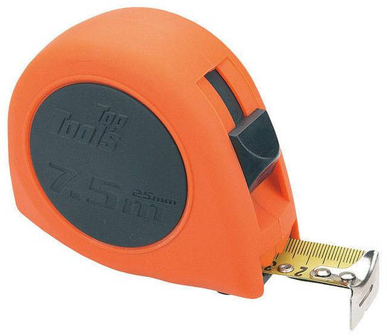 Рулетка Top Tools, стальова стрічка7,5 м x 19 мм, фото 1