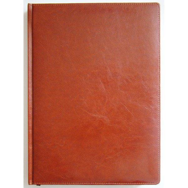 Щоденник недатований BRISK OFFICE SARIF А4, лінія, 176 аркушів, кремовий папір коричневий, фото 1
