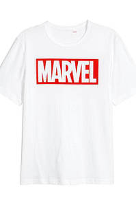 Чоловіча біла Футболка MARVEL МАРВЕЛ