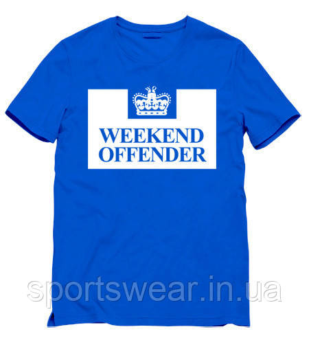 Чоловіча синя Футболка Weekend Offender Вікенд Оффендер