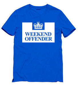 Чоловіча синя Футболка Weekend Offender Вікенд Оффендер
