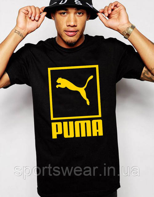Футболка чорна чоловіча Пума PUMA "" В стилі Puma ""
