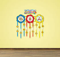 Куточок настрою для нуш - квітки з божими корівками БЕЗ ПРИЩІПОК