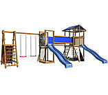 Дитячі будиночки для вулиці "Казка 12" Гірка Вежа Місток Гойдалки Скеледром, фото 2