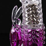 Вібратор Hi-Tech JackRabbit з акумулятором, обертанням і різними режимами вібрації!, фото 3