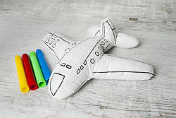 Дитяча іграшка - талісман літак для малювання + фломастери!