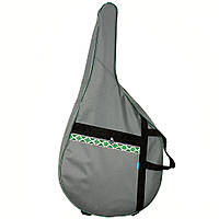 Чохол для бандури, чернігівській, львівській, з утеплювачем 10мм. Сірий з зеленим орнаментом