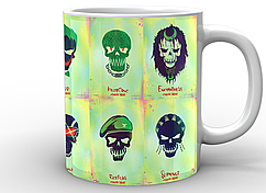 Кухоль GeekLand білий Загін Самогубців Suicide Squad арт SS.02.004