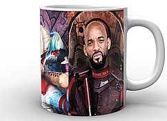 Кухоль GeekLand білий Загін Самогубців Suicide Squad posters SS.02.029