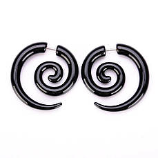 Фейк спіраль акрилова чорна