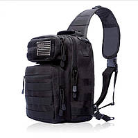 Рюкзак тактичний рейдовий Tactical 9 л колір чорний