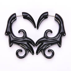 Фейк спіраль акрилова чорна