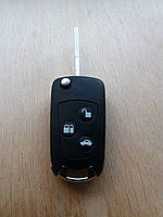 Корпус выкидного ключа для Ford Focus,Fiesta (Форд Фокус, Фиеста), 3 кнопки, под переделку, лезвие HU101
