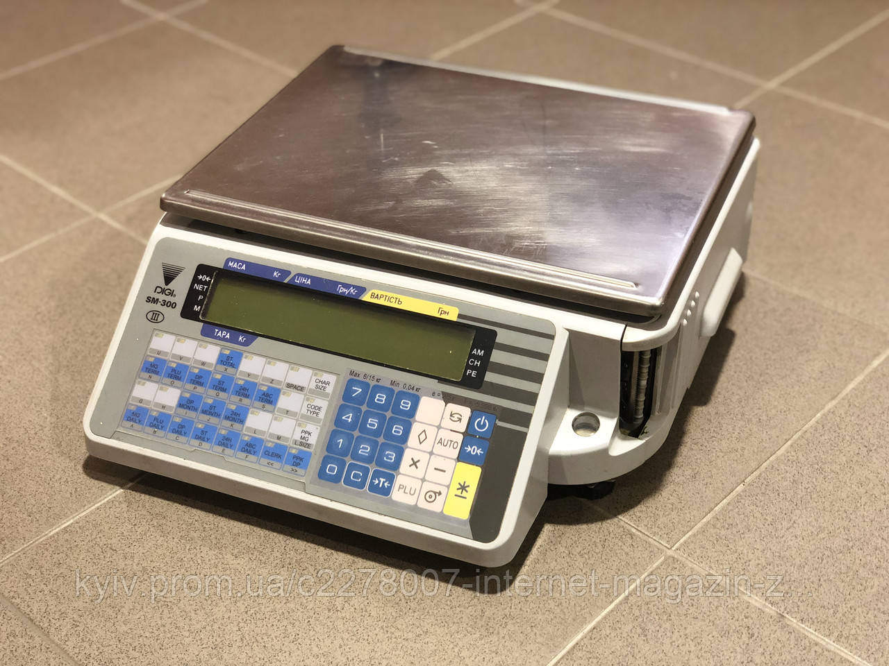 Весы С Чекопечатью DIGI SM300B (Без Стойки) 15кг. (ID#794424545.