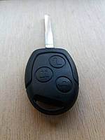 Корпус ключа для Ford (Форд) Focus, Fiesta, 3 - кнопки, лезвие HU101