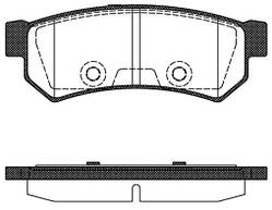 Гальмівні колодки REMSA задні для Chevrolet Lacetti