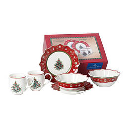 Різдвяний набір посуду для сніданку на 2 персони, 6 ел. Toy's Delight Villeroy&Boch
