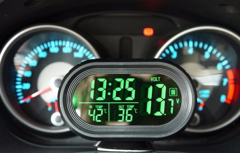 Годинник автомобільних VST 7009 V Зелений