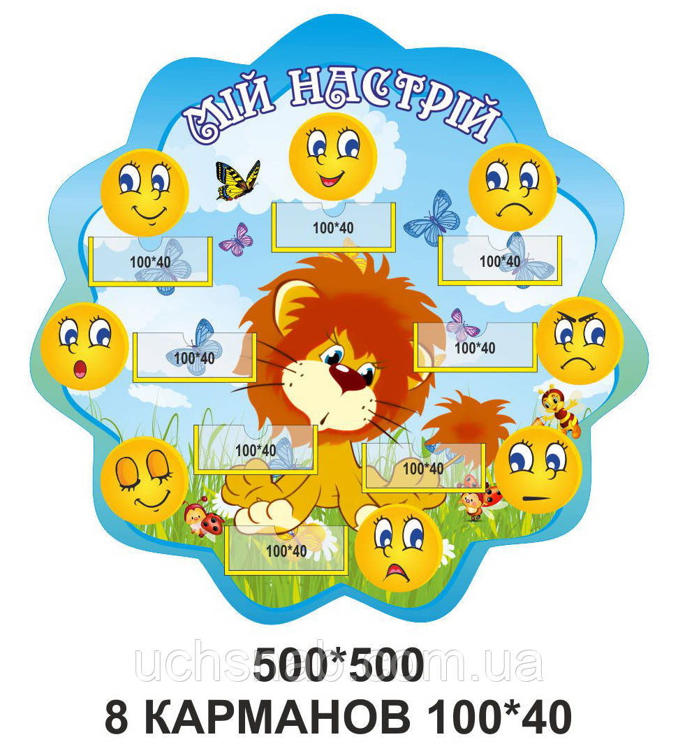 Стенд мій настрій для куточка нуш - лев, фото 1
