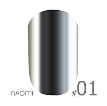 Naomi Дзеркальна пудра для нігтів No01, 3 г