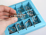 Набір металевих головоломок 10 Metal Puzzle Blue Eureka!, фото 3