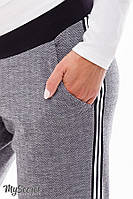 Модные брючки для беременных DOMINICA TR-38.032, серый меланж