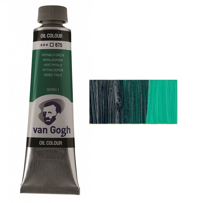 Фарба масляна Van Gogh 675 Зелений ФЦ 40 мл, фото 1