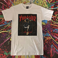 Белая футболка Thrasher. Люкс XS