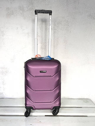 Валізу з полікарбонату на колесах малий для ручної поклажі фіолетовий валізу Польща / Валіза з полікарбонату, фото 2