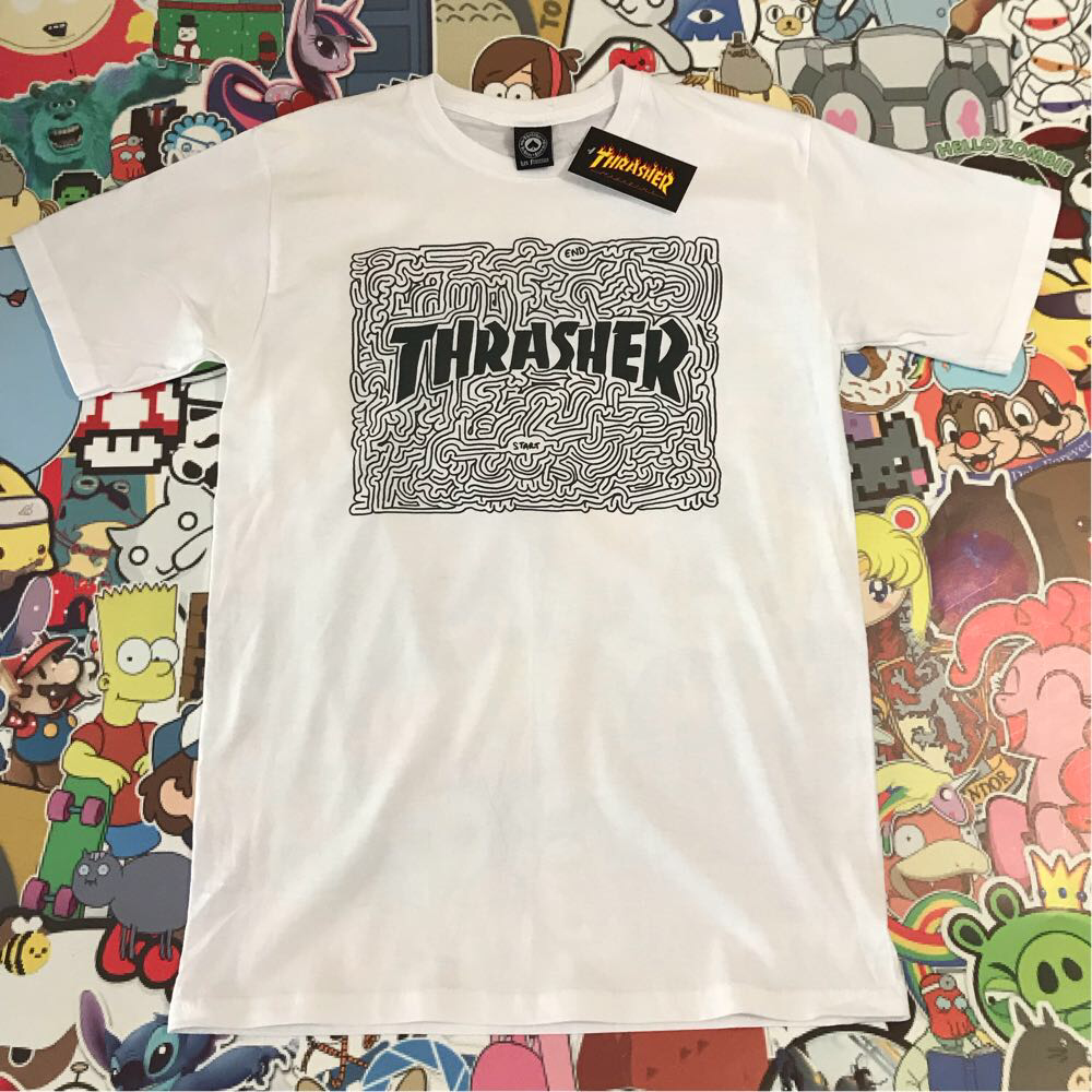 Біла футболка Thrasher. Якість супер.