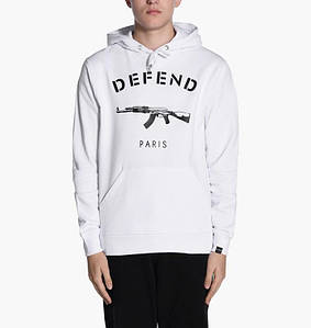 Толстовка Чоловіча Defend Paris whiteХуді Defend Дефенд Чоловіча, Жіноча, Підліткова Кофта У стилі Дефенд