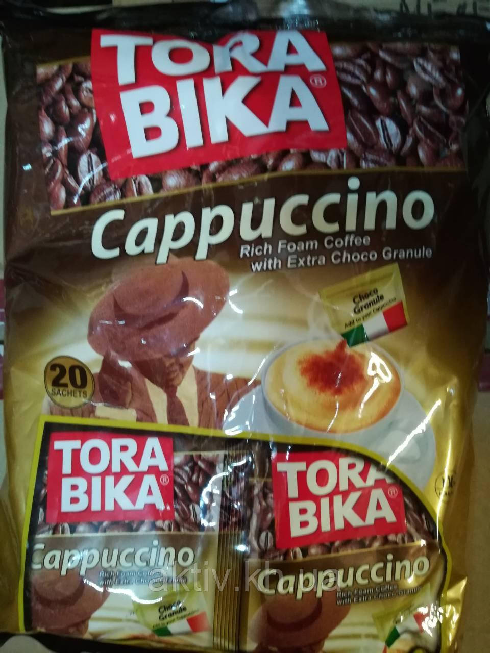 Кава ToraBika капучино із шоколадною крихтою 25 г*20 шт.