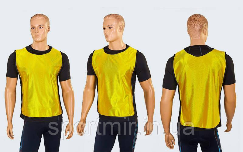 Манишка для футболу юніорська з гумкою CO-4001 (PL, р-р M-62х42+13 см, кольору в асортименті), фото 1