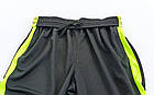 Штани футболіста LD-9203-G поліестер, р-р L-3XL, зріст 160-185, чорний-салатовий), фото 7