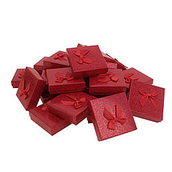 Коробка для набору Сердечка з бантом червоний