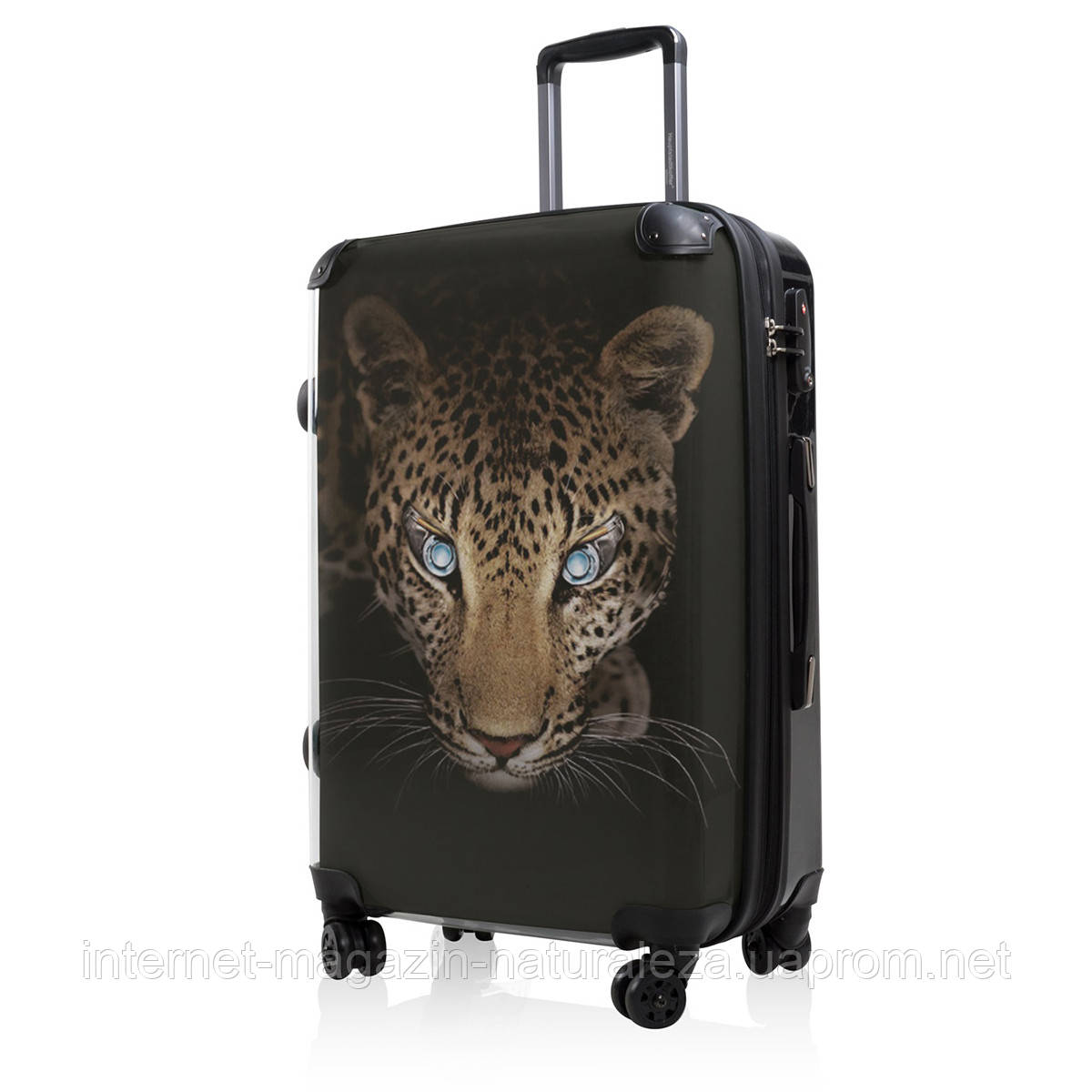 Дорожня валіза Hauptstadtkoffer BLNBAG Leopard Midi чорна