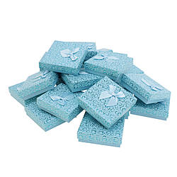 Коробка для набору Сердечка з бантом блакитний