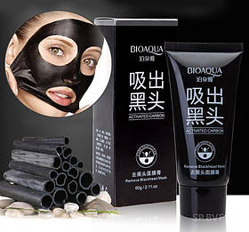 Очищаюча маска-плівка з бамбуковим вугіллям Bioaqua Blackhead Removal Bamboo Charcoal Black Mask