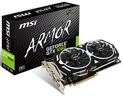 Відеокарта OVER-STOCK MSI GeForce GTX 1060 ARMOR 6G OCV1